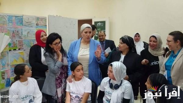 رئيسة قومي الطفولة تشارك في أنشطة تمكين الفتيات بحي الأسمرات