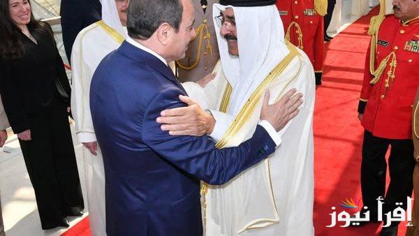 أمير الكويت يعبّر عن دعم بلاده لمصر ويشيد بمواقفها