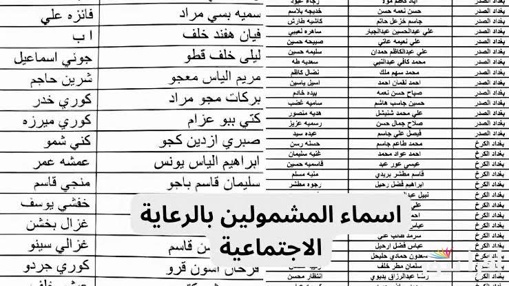 الان “spa.gov.iq” رابط اسماء المشمولين بالرعاية الاجتماعية 2025 الوجبة الاخيرة في العراق