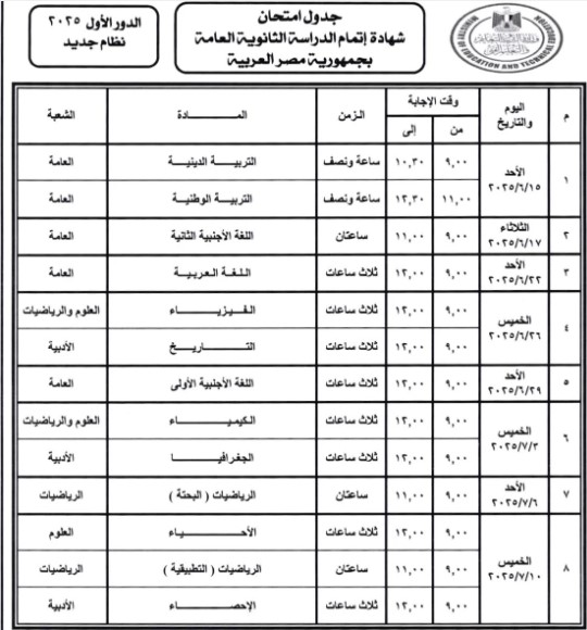 4 خطوات للاستعلام عن أرقام جلوس الثانوية العامة 2025 عبر موقع وزارة التربية والتعليم