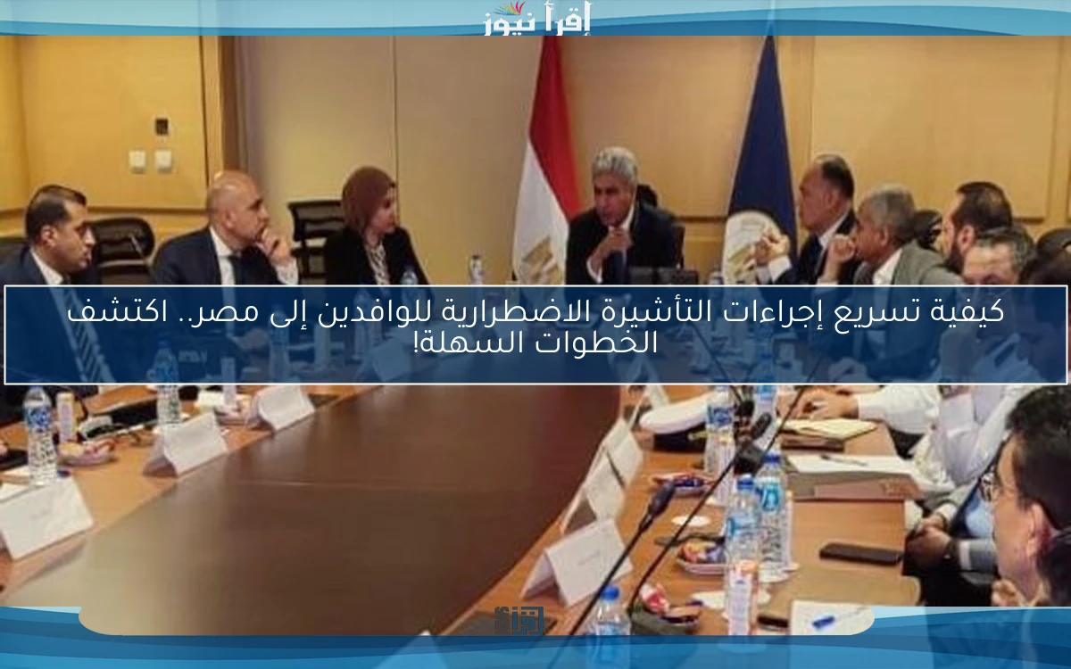 كيفية تسريع إجراءات التأشيرة الاضطرارية للوافدين إلى مصر.. اكتشف الخطوات السهلة!