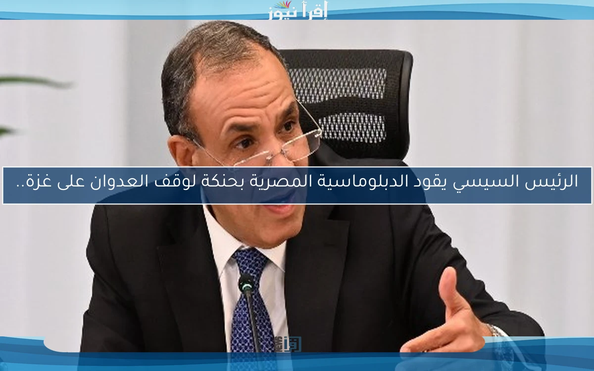 الرئيس السيسي يقود الدبلوماسية المصرية بحنكة لوقف العدوان على غزة..