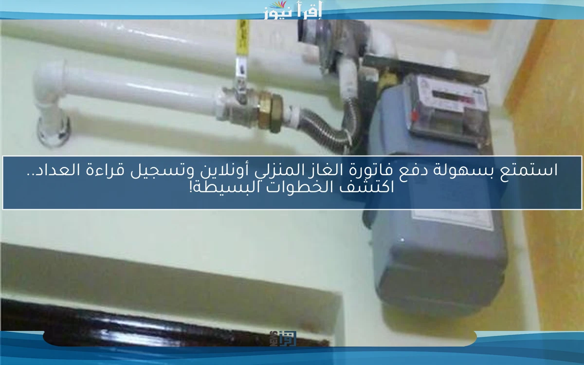 استمتع بسهولة دفع فاتورة الغاز المنزلي أونلاين وتسجيل قراءة العداد.. اكتشف الخطوات البسيطة!