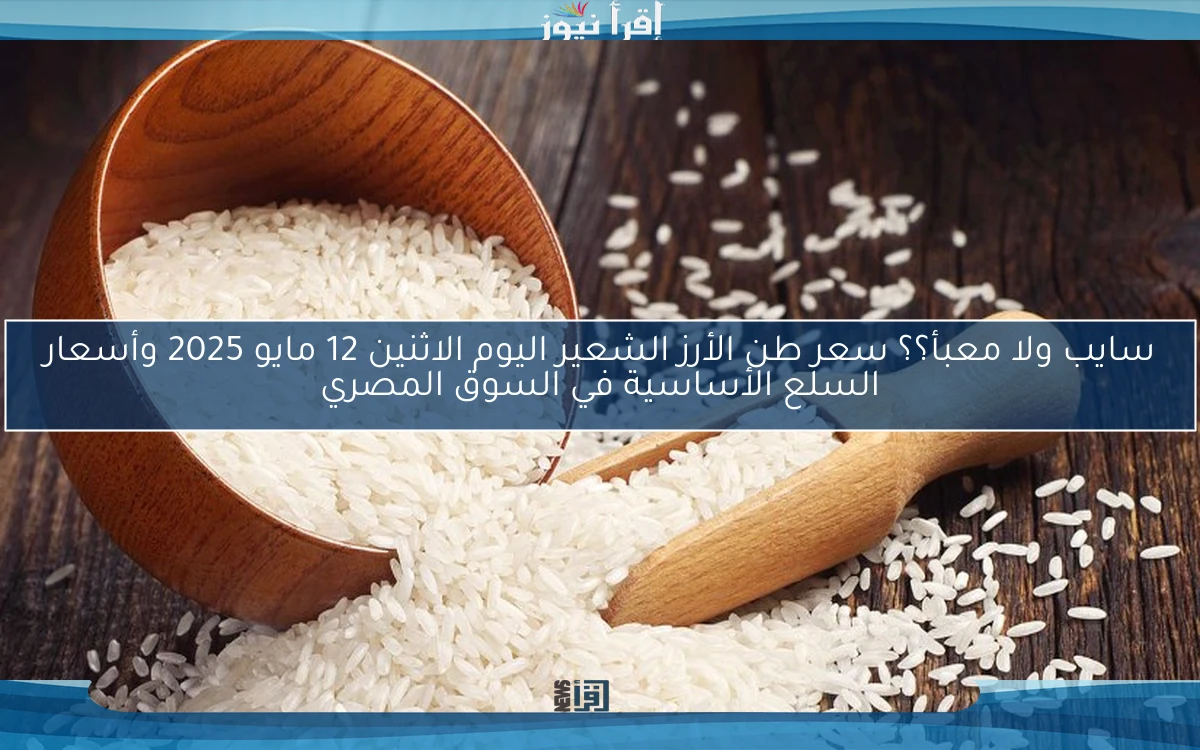 سايب ولا معبأ؟؟ سعر طن الأرز الشعير اليوم الاثنين 12 مايو 2025 وأسعار السلع الأساسية في السوق المصري