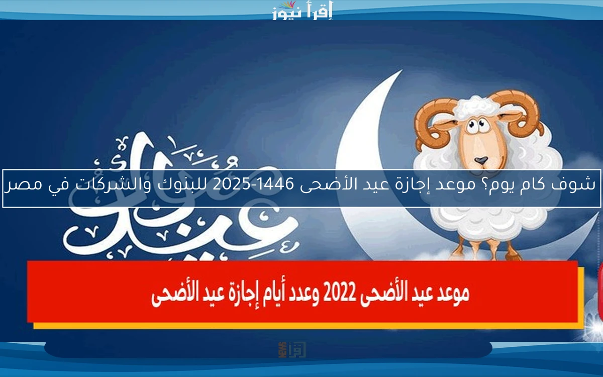 شوف كام يوم؟ موعد إجازة عيد الأضحى 1446-2025 للبنوك والشركات في مصر