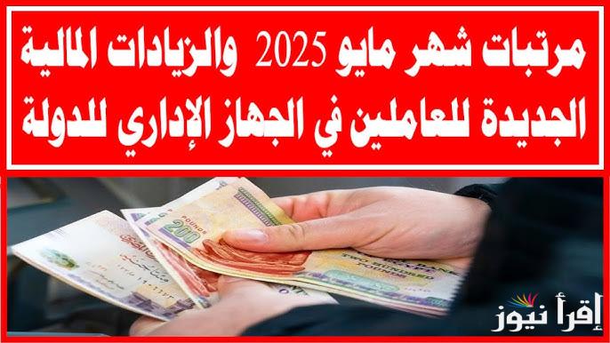 فرحة زيادة 15%.. موعد صرف مرتبات شهر مايو 2025 وتطبيق الزيادة الجديدة بقرار من وزارة المالية